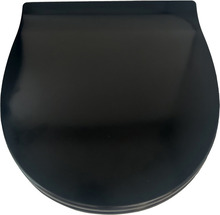 Toalettsits Slim Softclose Svart Carat